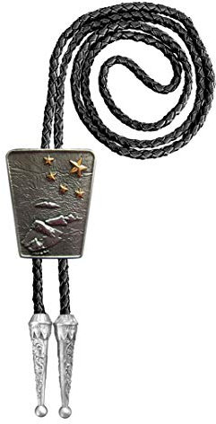 Urban Backwoods Native Nation Flag I Bolotie Western Country Krawatte Bolo Tie
