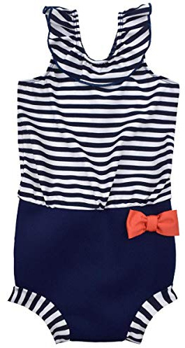 Splash About Happy Nappy Costume da Bagno con Pannolino da Bagno, Nautical, 3-8 Mesi