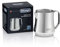 De'Longhi Melkkan DLSC069, Melkkan voor Handmatig Opschuimen, Ergonomische Handgreep, Capaciteit 500 ml, Roestvrij Staal