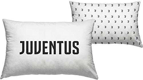 Juventus Kissenbezug, 40 x 60 cm, offizielles Juventus-Geschenk für Neugeborene, Originalprodukt für Kinderbett, Weiß
