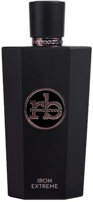 Roccobarocco Jewel Collection Iron Extreme Eau de Parfum uomo, 100 ml – Profumo da uomo intenso e legnoso – Con incenso, patchouli e vaniglia