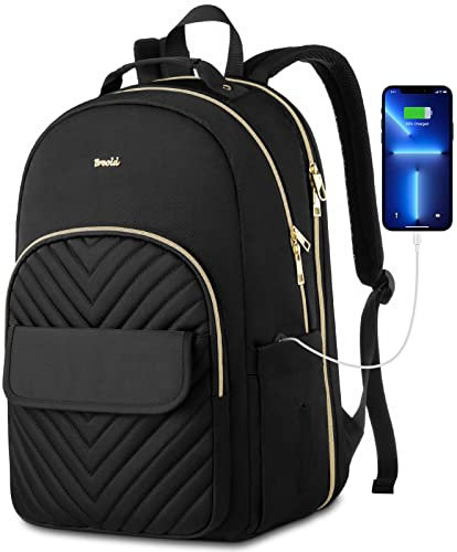 Breold Mochila Portátil Mujer 15.6,Mochila Ordenador Portatil Mochila Escolar Niñas Mochila Señora para Universidad Estudio Escuela Trabajo Oficina