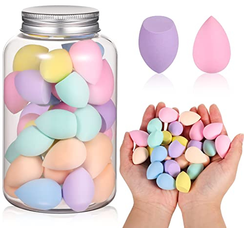 40Pcs Mini Makeup Sponge Multi Colored Beauty Sponges Professional Foundation Sponge Super Soft Facial Makeup Tools for Foundation, Powder, Liquid