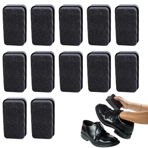 Shoe Sponge, 12 Large Instant Shine Sponge, Eraserr Sponge for Cleaning, Shoe Polisher Sponge for Leather Shoes Boots Bags, Kaps Perfect Shine