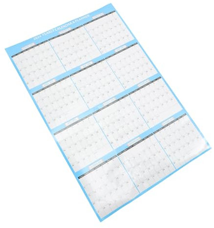 Ciieeo Monatlicher Wandkalender Abwischbarer Planungskalender Für Büro Zuhause Bedruckter Jahreskalender Mit Platz Für Notizen Ziele Für Organisation Erinnerungen