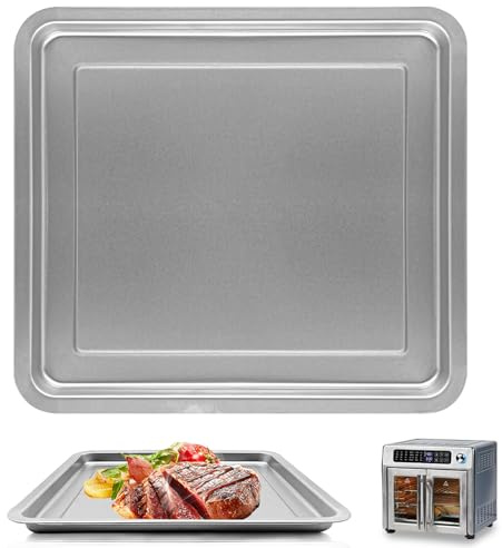 GXF Air Fryer Accessories for Emeril Lagasse 26 QT Extra Large Air Fryer, 12.5''×11.3'' Stainless Steel Air Fryer Tray Grill Pan Grill Plate Crisper Plate Replacement Parts Rack