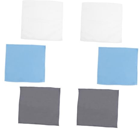 CALLARON 6pcs Microfiber Wine Glass Cloth for Cleaning and Polishing Stemware and Stainless Steel, Smear-free Glass Cloth Towels for Dishes Cleaning and Buffing in Assorted Colours