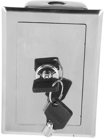 SHINEOFI Interruttore Manuale per Porte Avvolgibili Elettriche Scatola con Chiavi Pulsante Chiudi per Garage Protezione e Robusta per Uso Prolungato