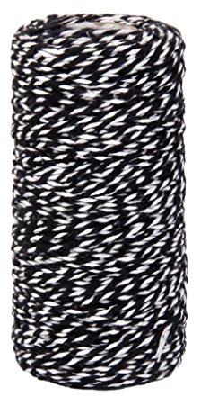 100 m di corda di cotone spago nero avvolgere regalo nastro artigianale imballaggio