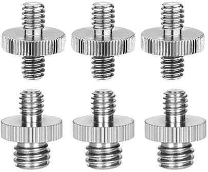 Adaptador de rosca macho de 1/4 a 1/4 y 3/8 for trípode, compatible con trípodes, monopies y luces de anillo.(1 PCS 1/4 to 3/8)