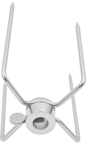 DWIKRYT Lot de 4 fourchettes à barbecue en acier inoxydable avec dents de 11 cm pour viande, dinde, jambon, camping, barbecue et terrasse