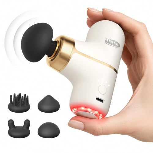 Super Mini Massage Gun with Heat & Red Light, 0.48 lb Travel massager Gun