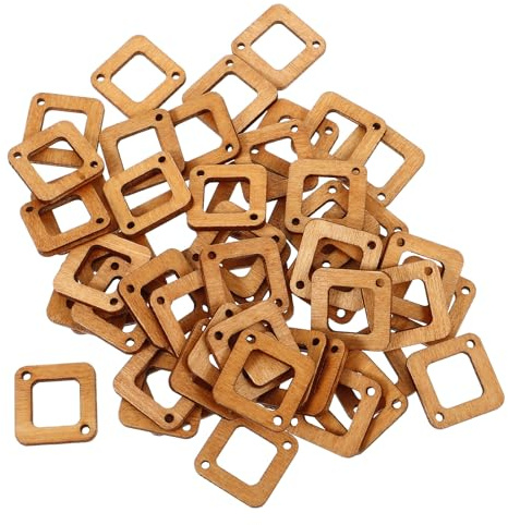 MERRYHAPY 50 Stück Ohrringausschnitte aus Unbehandeltem Holz für Ohrringe Selber Machen Exzellente Qualität und Minimalistisches Design für Verschiedene Anlässe