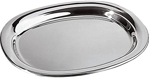 Alessi JM13/42 L Piatto da Portata in Acciaio Inossidabile 18/10, Lucido, 42 cm