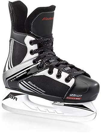 Rollerblade Bladerunner Hockey Ice Skates, Black, US Adjustable 4-7