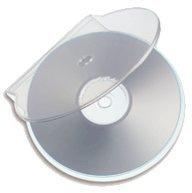 Dragon Trading® - 50 custodie trasparenti a forma di conchiglia per 1 CD