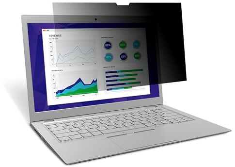 3M™ Touch Privacy Filter for 12.3 Full Screen Laptop with Comply™ Attachment System (PF123C3E), Black