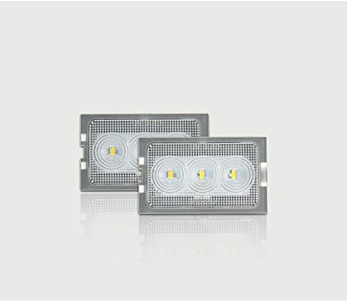 AutoStyle Set LED License Plate Lights compatible with Land Rover Discovery 3+4/Freelander 2 & Range Rover Sport