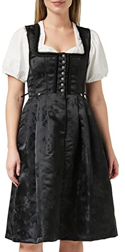 Stockerpoint Damen Dirndl Odette I Größe 32-48 I Trachtenkleid mit liebevollen Details & eleganter Dirndlschürze I Bequem & pflegeleicht I Perfekt für Trachten & Festlichkeiten
