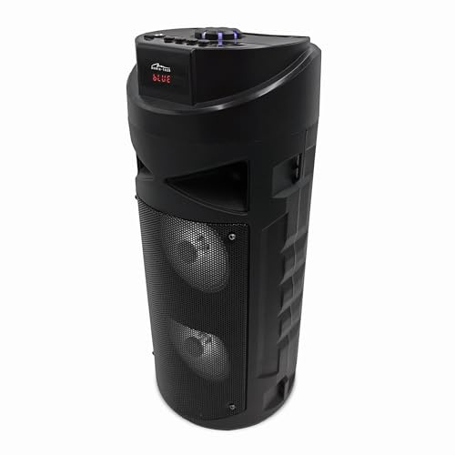 Mediatech PARTYBOX Boombox Enceinte Portable Bluetooth Speaker Radio FM & Lecteur MP3 & Karaoké KEG (30 Watt)