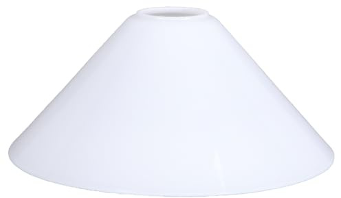 Schusterglas Ø 220mm Lampenglas Weiß Opalglas Ersatzglas Leuchtenglas rund Glasschirm Schusterschirm E27