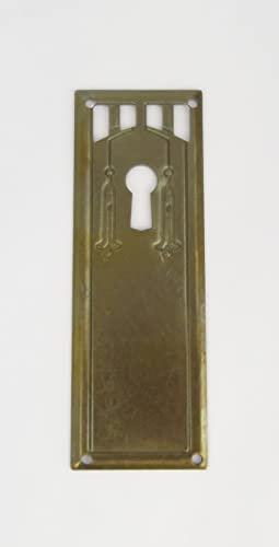 Clever-Deko Fitting Brass Key Rosette Keyhole Rosette Cabinet Drawer Cupboard Door Antique Style Door Fitting