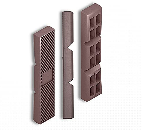 DOJA BARCELONA | Spessori in Plastica 12mm | Ferma Finestra Marrone | 100 Pezzi | Cunei per Distanziare Oggetti come Finestre, Porte, Mobili | Zeppe di plastica | Blocchi in Plastica Distanziatori