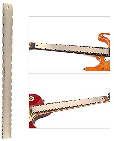 Gitarrenhals Gekerbtes Straight Edge Guitar Gitarrenbauer Werkzeug 24,75 Gekerbte Griffbrett Dual Scale Gitarren Reparaturwerkzeuge