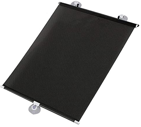 Saugnapf Sonnenschutz Rollos Ohne Bohren,Einziehbare Verdunkelungsrollos Für Fenster,Temporäre Jalousien,Tragbare Wärmeisolierte Sichtschutzvorhänge,Dachfenster Rollo,Black-58×125cm(22.8*49.2in)