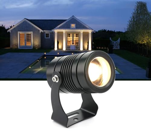 LED Ring Fountain Light - LED Beam Spotlight, Warm White Lamp LED Beam Spotlight Outdoor Building Exterior Wall Projector Lights Narrow Beam Spot Light Remote Illumination Spotlight ( Color : Yellow ,