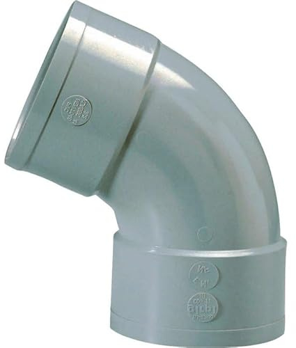 Raccord PVC gris coudé 67 degrés30 - Diamètre 100 mm - Double emboîture - Girpi | Raccord PVC gris coudé 67 degrés30 - Diamètre 100 mm - Double emboîture - Girpi
