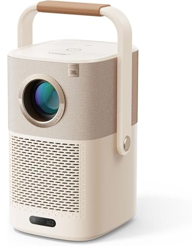 [Sound by JBL & Built-in Battery] Yaber T2 Outdoor Projector with WiFi 6 and Bluetooth, Native 1080P Smart Movie Portable Projector for Inside and Outside, Compatible with TV Dongle (Not included)