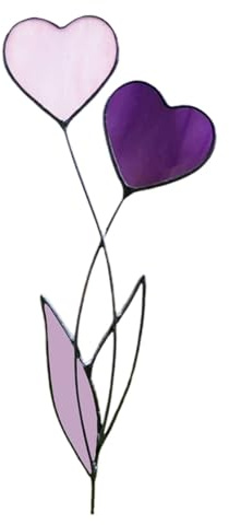 Mxshc Herz Gartenstecker Bunte Herzförmige Pflanzenstecker Gartendeko Metall Herzen Deko Blumenstecker Für Valentinstagsgeschenk, Heimliebe, Blumendekoration 20x8x0,5cm