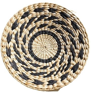 YGLEEULI Wandkorb Rattan Dekor Wandkorb-Hängedekoration, handgefertigte Heimdekoration, Raumdekoration, ästhetisch for Wohnzimmer, Schlafzimmer, Ornament(TK-MS8200)