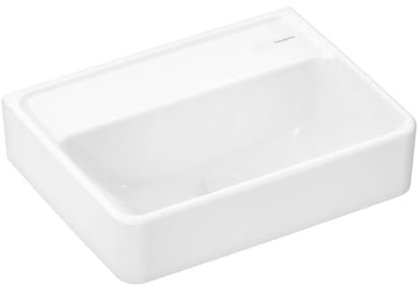 Hansgrohe Xanuia Q Handwaschbecken, ohne Hahnloch, ohne Überlauf, 450x340mm, weiß, 60231450