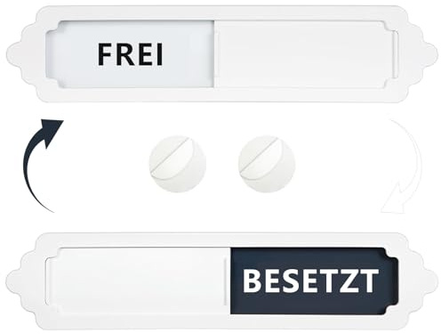frei besetzt schild (Weiß)