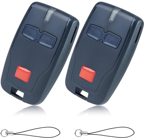 2 Pcs Telecomando per garage Mitto 2 B Rcb 433 MHz Telecomando di ricambio per porta da garage Adatto per Mitto 2 Kleio Ghibli Trc 2 Kleio Ghibli Tr Fob 2 pulsanti