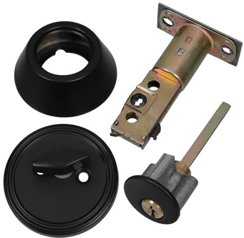 ETHZZLE Hidden Single Cylinder Deadbolt Lock Balance Double Cylinder 35mm-50mm Door Lock Set Double Sided Door Hardware