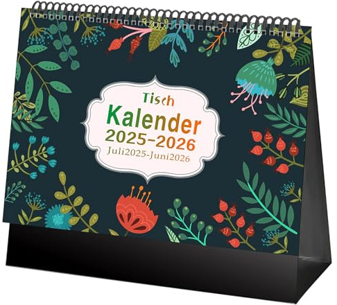 Tischkalender 2026 | Monatsplaner & Planer 2026 | Stehkalender mit Platz für Notizen | Büro & Zuhause