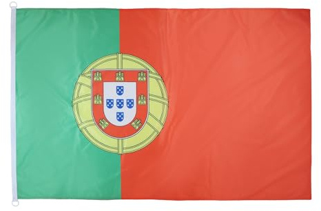 AZ FLAG Pavillon Portugal 150x90 cm Maille Bloquée Anneaux Plastique
