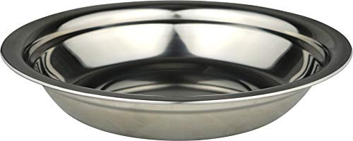 C.A.O. - Assiettes creuse en Inox - Hauteur 3,6 cm - Diamètre ø 22 cm