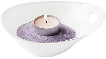 Van Well Bol en verre Galaxy I Taille S I Blanc I Bol de service avec poignée I Coupelles I Biscuits, noix, fruits & Co.