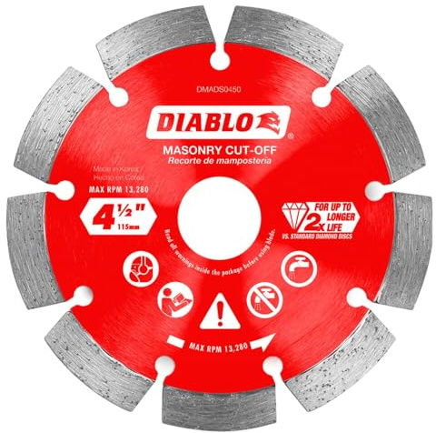 Diablo DMADS0450 Trennscheiben für Mauerwerk, 11,4 cm