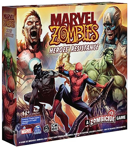 Spin Master Games Marvel Zombies: Heroes’ Resistance Juego Zombicide con Figuras coleccionables de Marvel, para Fans de Marvel Rivals y películas de acción, 1-4 Jugadores, Desde 14 años