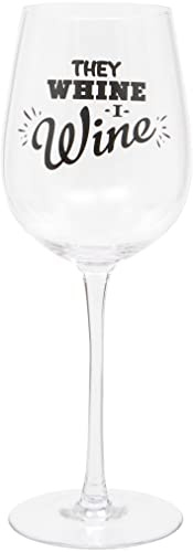 Maturi Calice da vino umoristico con scritta They Whine, 420 ml