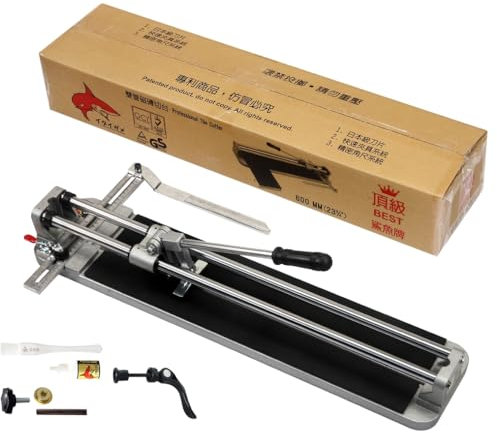 Jin Tool Professional Tile Cutter 29 1/2(750mm),Tile Cutter Tools w/Strong Post,Tungsten Carbide Cutting Wheel,Quick Release,Snap Tile Cutter for Precision Cutting Porcelain Tiles Industry