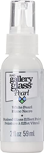 FolkArt Gallery Glass Paint 2oz-White Pearl