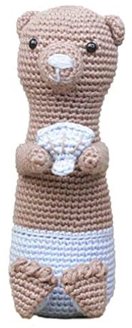 Hardicraft Häkelpaket Häkelset zum selber Machen mit Anleitung und Material für Otis Otter, ca. 18 cm
