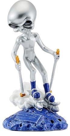 Henecka Sport Pokal Resin Skulptur Alien Fun - Mit oder ohne Gravur - In den Größen von 170 mm - 240 mm (Ski)