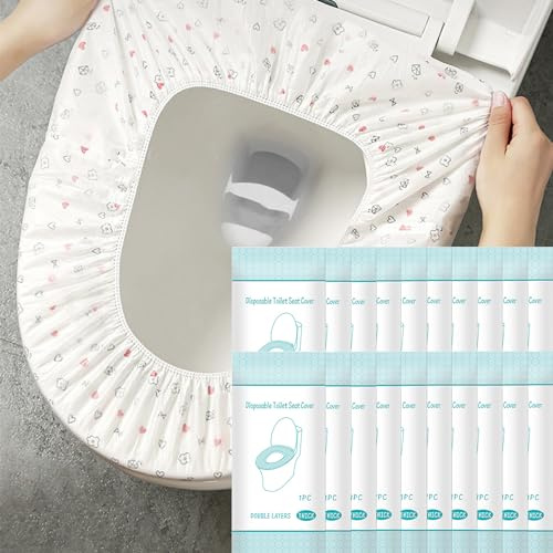 Keesoon TOILET_SEAT Set of 20 Disposable Toilet Seat Covers U-Shaped Modern Polyethylene